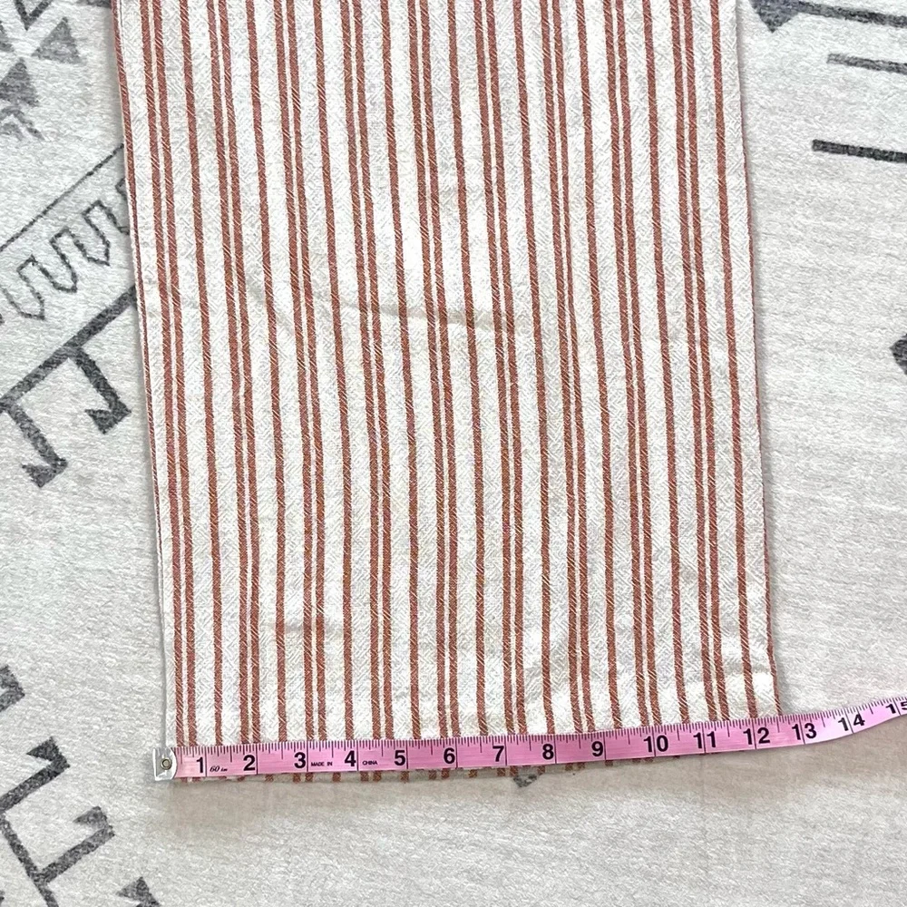 Zara TRF Collection Striped Wide Leg Trousers Medium NWOT
